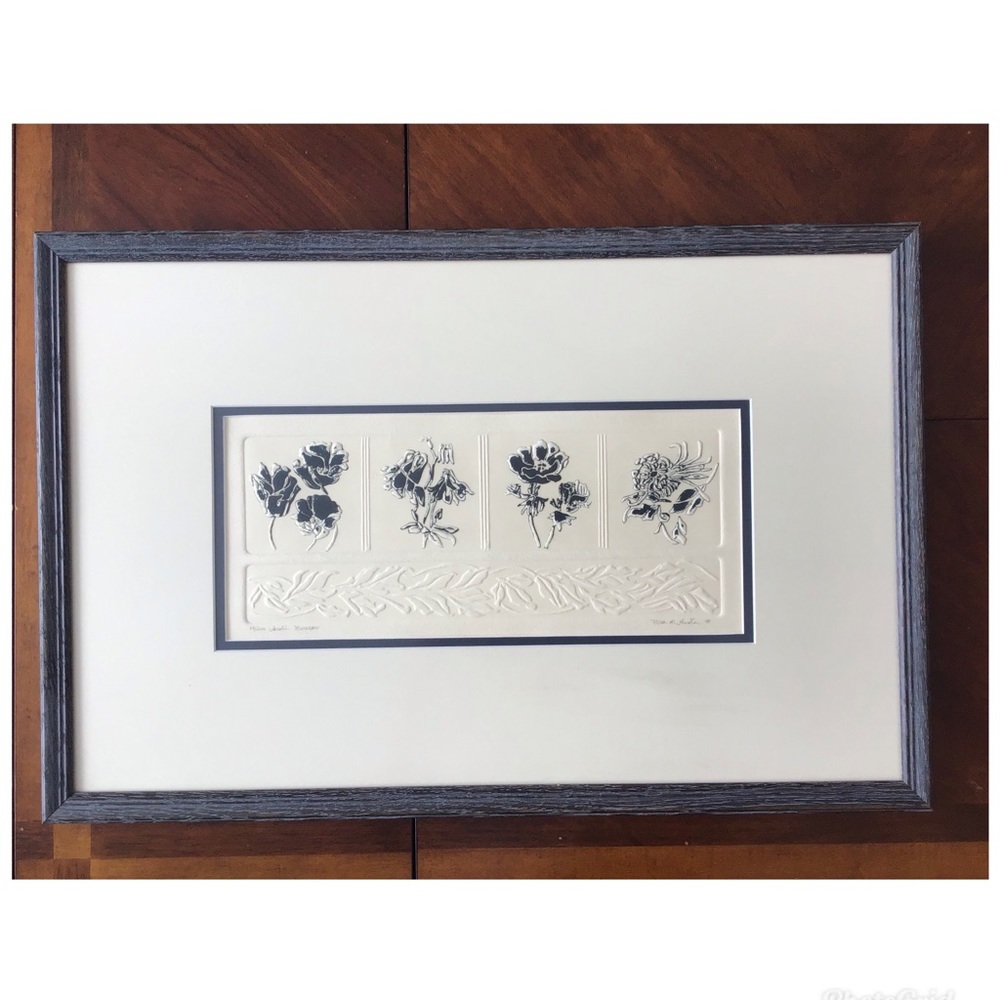 Nora K Fischer Embossed Print 'Jardin Nouveau' - Picture 2 of 8
